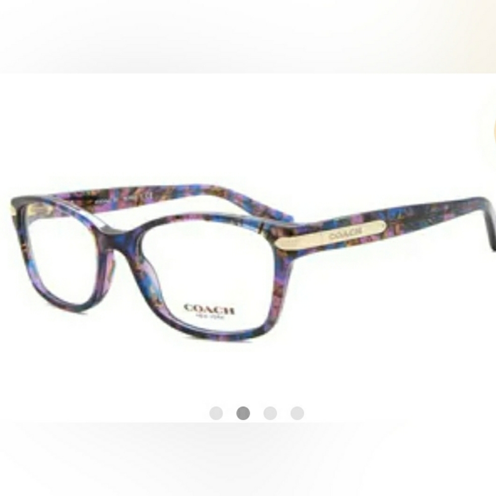 COACH HC6065 5288 Confetti Purple Demo Lens 51 mm Women's Eyeglasses